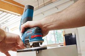 Bosch Powertools Cordless Edge Router GKF 12V-8 Professional solo, 12 Volt (blue/black, without battery and charger, in L-BOXX)