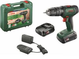 Bosch Powertools Akku-Impact Driver UniversalImpact 18V (green/black, 2 x 1.5Ah Li-ion batteries, case, POWER FOR ALL ALLIANCE)