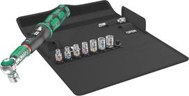 WERA Torque wrench Safe-Torque A1 Set 1, 10-piece (black/green, 1/4" square, 2-12 Nm)