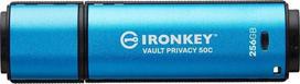 KINGSTON IronKey Vault Privacy 50 256GB (cyan/black, USB-C 3.2 Gen 1)