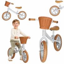 Balansinis dviratukis Trike Fix Balance su krepšeliu, rudas, nuo 2 m.