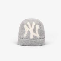 New Era Knit Medium MLB Fluffy Mohair Beanie New York Yankees Gray - Dydis Universalus (60915890 Kitos kepurės)