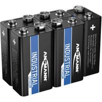 Ansmann baterija 1505-0002, 9V, 1200mAh, ličio, 5vnt, temperatūros diapazonas -40 iki +60°C, mažas savaiminis išsikrovimas