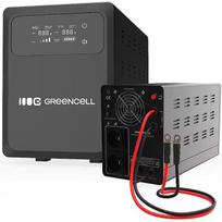 Green Cell UPS PowerCore UPSLPPC500, 500W, 800VA, 12VDC, grynoji sinusoidė, LCD ekranas, 2x C/F lizdai, linijinis interaktyvus