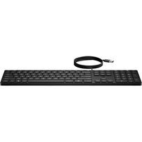 HP klaviatūra 320K 9SR37UT#ABB, USB, juoda, ENG, membraninė, pilno dydžio 100%, skaitmeninė klaviatūra, laidinė, biurui