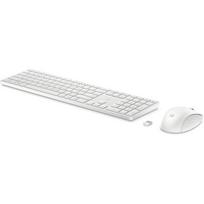 HP 655 belaidis klaviatūros ir pelės rinkinys 860P8AA#ABB, baltas, QWERTY, 2.4 GHz, 10 m, 4000 DPI, 3 mygtukai, USB Type-A imtuvas