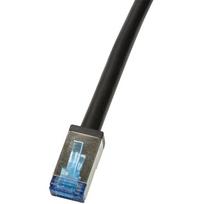 Logilink tinklo kabelis CQ7143S, 50m, Cat6a, S/FTP, RJ-45, 26 AWG, 500 MHz, 10000Mbit/s, lauko, juodas