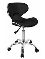 Kosmeda M meistro kėdutė juoda su chromu Diogo 50-65cm