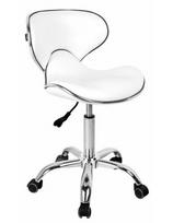 Kosmeda M meistro kėdutė balta su chromu Diogo 50-65cm