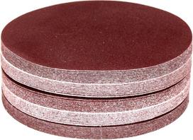 Šlifavimo popierius 125 mm P120 su lipduku, 50 vnt. KD11805