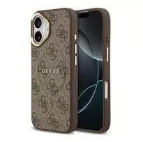 Guess 4G PU Classic Logo MagSafe Case for Apple iPhone 13 Pro Max Brown