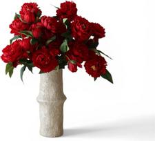 Botane Dirbtinių gėlių puokštė Dark Red Peony