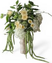 Botane Dirbtinių gėlių puokštė Ivory Bloom
