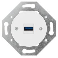 Baltas USB lizdas su krovimu Spalva Balta