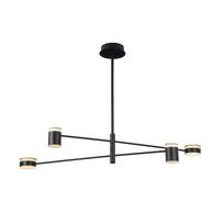 Pakabinamas šviestuvas PUMA LED 4x 7W BK/GD/WD Spalva Juoda