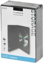 Vivanco 31712, DVD dėklas, 1 diskas, juodas, 136 mm, 190 mm, 73 mm
