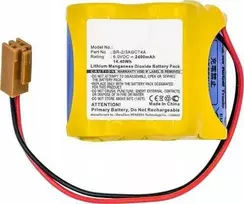 Cameron Sino Technology GE A06B-6114-K504, A06B6114K504, BR-2/3AGCT4A, BR-2/3/A4F 6V 2400mAh ličio baterija