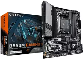 Pagrindinė plokštė Mainboard GIGABYTE AMD B550 Socket AM4 micro ATX RAM DDR4-SDRAM 4xSlots 2xNumber of M.2 (M) slots B550MGAMINGX1.2
