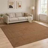Kilimas Pilka 300 x 300 cm Džiutas