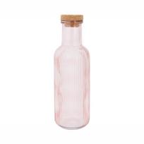 Butelis su kamščiu PINK 1L Stiklinis
