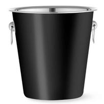 Kibirėlis šampano buteliui Metalinis Juodas 3.3 L