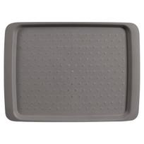 Padėklas plastikinis Neslystantis pilkas 35x26x2 cm