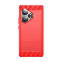 For Realme GT 6 Case Cover OPPO Realme GT 6 Coque Phone Back Bumper Armor Shockproof TPU Silicone Cover Realme GT 6 6T Fundas For Realme GT 6T raudona