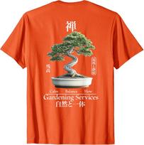 Bonsai Zen Garden Japanese Aesthetic Graphic Tee Calm Balance Flow Mens Casual Cotton TShirt M red
