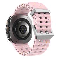 Marine Band For Samsung Galaxy Watch 7 ultra 47mm Sport silicone Bracelet Strap Galaxy Watch ultra Strap 47 luminous Accessories Watch 7 ultra 47mm gray