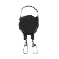 1pc Retractable Keychains Double Headed Keys Holder with Reel Cord-ID-Badge Holder Creative Landyard Badge Reels Keychain juoda