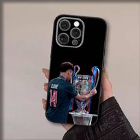 Futbolo D-Desire D-Doues telefono dėklas, skirtas iPhone16,15,14,13,12,11,Pro,Max,Plus,X,XS,SE4,E,Mini,Minkštas juodas dėklas iPhone11PROMAX gray