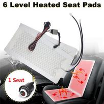 Carbon fiber heating pad-6-speed knob single seat white