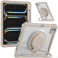 Rotation Handle Grip Stand Case for IPad 2025 A16 Pro 13 11 Mini  Air 4 5 6 7 8 9 10th 11th Generation 10.2 10.9 Inch Cover Air 2024 2025 13inch chaki