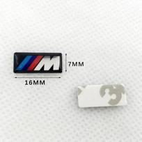 BMW M E46  E60 qwv All BMW E46 E39 E38  E60 E36 F30 F20  X3 X5 M Logo Car Steering Wheel Hub Caps Center Emblem Badge Sticker DIY Sticker  A1 2 PCS white