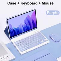 Tablet Keyboard Case For Samsung Galaxy Tab A11 8.7 Inch Cover For Samsung Galaxy Tab A11 8.7 2025 SM-X130 SM-X133 SM-X135 Funda Hebrew blue