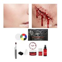Halloween Makeup Set for Face Painting and Costume Party Cosplay and Adults One Size beige