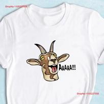 Screaming Goat T Shirt Lover Animal Funny Vintage Versatile Casual Graphic Comfortable Slightly Homme Streetwear Unisex 4XL beige