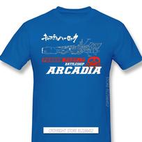 Unisex Clothes Space Pirate Captain Harlock Arcadia Kei Yuki Tadashi Anime Tshirt Red Tshirts Battleship Unisex Fashion Short Sleeve 4XL gray