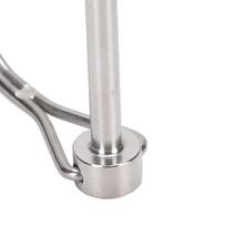 2PCS Practical 304 Stainless Steel Safety Coupler Pin Universal Silver Shaft Locking Pin D Type Shape Extended Length PTO Pin 5mm x 50mm white