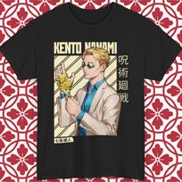Kento Nanami T-Shirt Jujutsu Kaisen Anime Unisex All Sizes Gift Graphic Tee XXXL beige