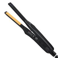2-in-1 Mini Hair Straightener Curling Iron Professional Ceramic Short Flat Iron for Women & Men Beard Straightener UK Plug juoda