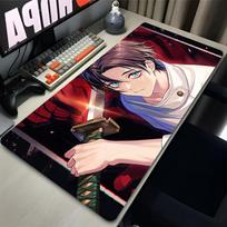 Hd Anime Purple Mouse Pads Yuta Okkotsu Gaming Keyboard Rug Laptop Mousepad Pc JJujutsu Kaisen Gamer Cabinet Extended Desk Mat 800x300x2mm gray