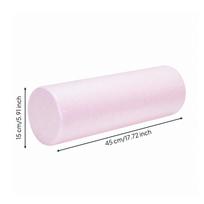Firm EPP Foam Roller Long-Lasting Stretching Portable Lightweight for 45CM rožinė