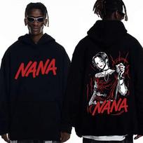 European Size NANA Anime Printed Sweatshirt black