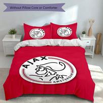3pcs AFC Ajax Duvet Cover Set, Includes 1 Duvet Cover and 2 Pillowcases,Skin-Friendly&Comfortable Fabric,Suitable Bedding Sets 140cmx200cm
