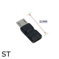 90 Degree Micro Usb Male To Female Adapter 5 Core Right Left Angle Connector For Android Phone Tablet Data Charge Extension ST