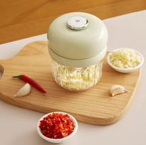 Multifunctional Electric Food Processor: Meat Grinder, Baby Food & Garlic Press beige