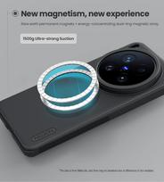 For Vivo X200 Ultra Case NILLKIN Fitted Case Magnetic High Quality Super Frosted Shield Case Matte PC Cover vivo X200 Ultra juoda