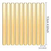 20PCS Reusable Acrylic Popsicle Sticks Food Grade Clear Ice Cream Sticks for Cakesicle Candy Pop Ice Lolly DIY Craft Kitchen Baking Tools beige