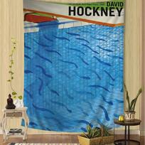 David Hockney Pool Summer Colorful Tapestry Wall Hanging Bohemian Wall Tapestries Mandala Wall Hanging Sheets 100X70CM blue